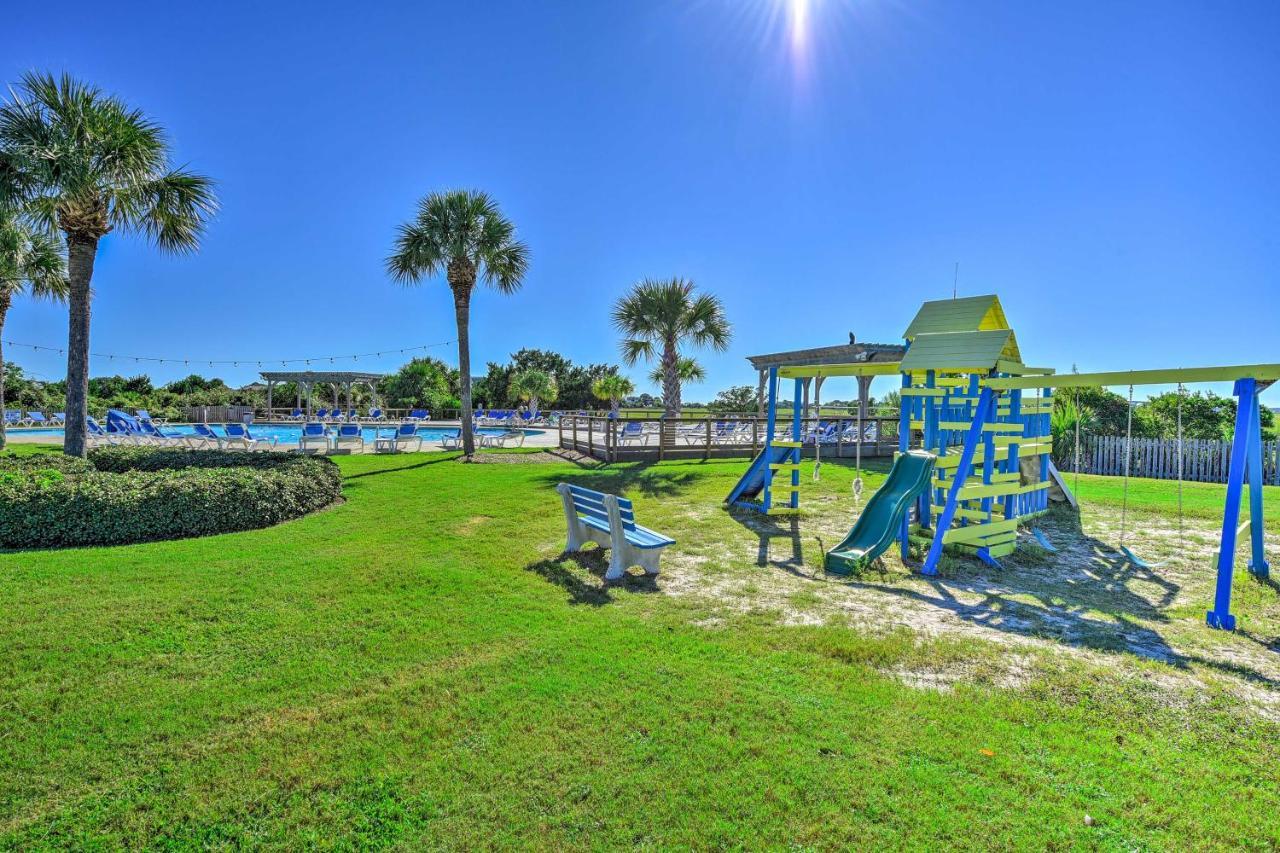 Harbor Island Condo With Deck - Steps To Beach! Oceanmarsh Subdivision المظهر الخارجي الصورة