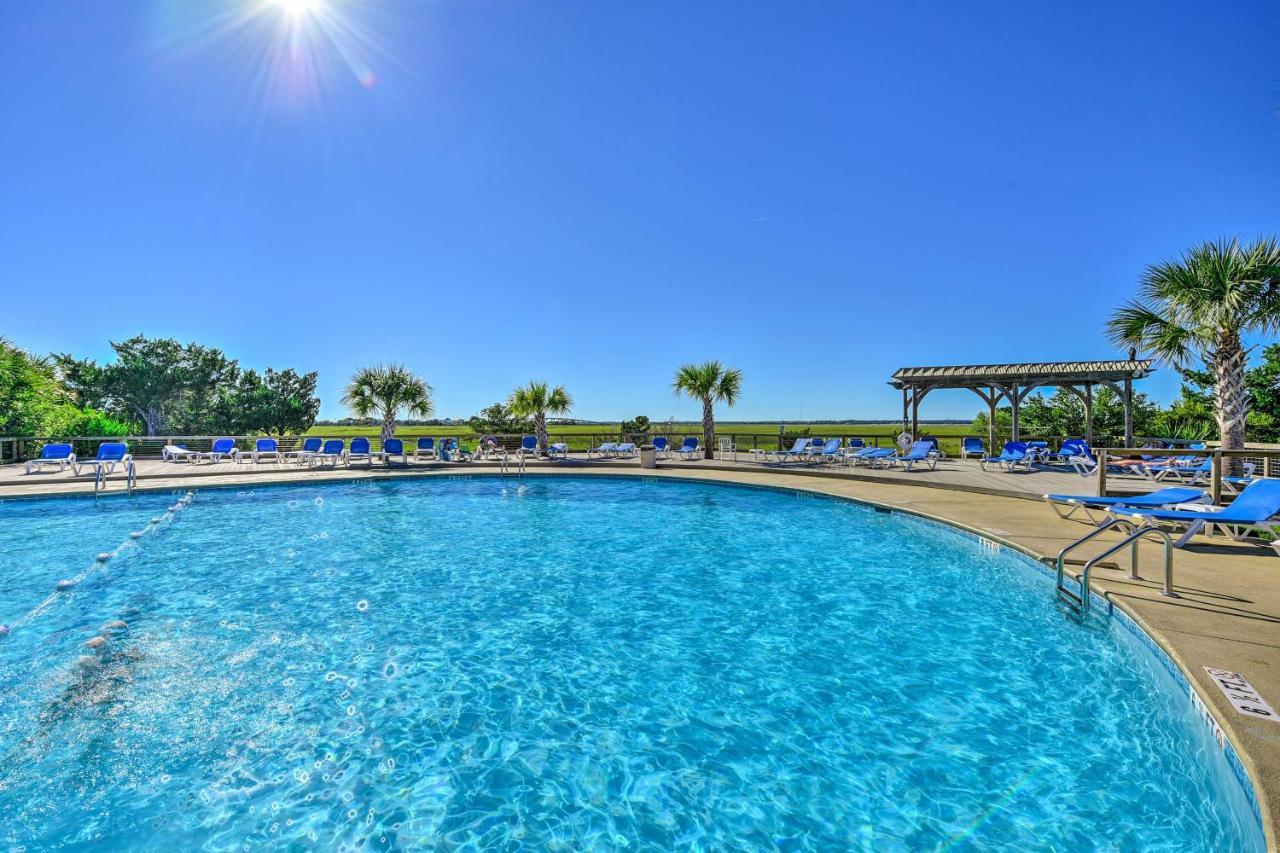 Harbor Island Condo With Deck - Steps To Beach! Oceanmarsh Subdivision المظهر الخارجي الصورة