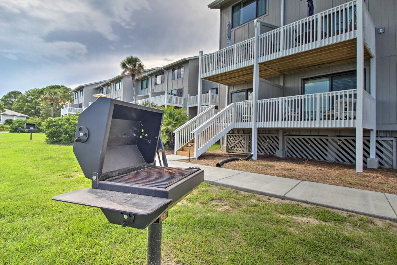 Harbor Island Condo With Deck - Steps To Beach! Oceanmarsh Subdivision المظهر الخارجي الصورة